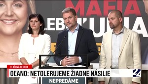 Tlačová konferencia Oľano k fyzickému incidentu a k odstúpeniu kandidáta