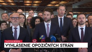 Tlačová beseda: Vyhlásenie opozičných strán
