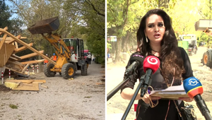 Na Zlatých pieskoch odstraňovali čiernu stavbu exmissky Daniely Kralevich