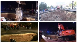 VIDEO: V Alžírsku sa prepadla diaľnica, jama pohltila niekoľko áut