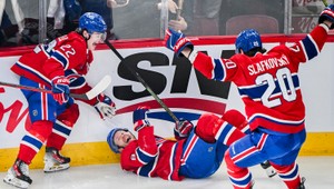 Slafkovský si v kanadskom derby s Torontom pripísal dve asistencie. Montrealu jeho body ale nestačili