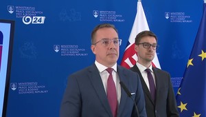Tlačová beseda ministra práce Erika Tomáša o rozpočte a sociálnej oblasti