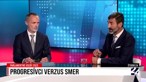Štúdio 24 so zástupcami PS a Smeru, dvoch strán na čele prieskumov