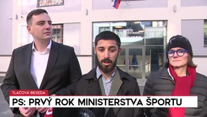 Tlačová beseda strany PS: Prvý rok ministerstva športu