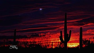 Záhadný modrý objekt na oblohe v Arizone...