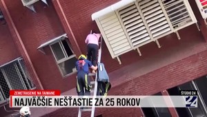 Štúdio 24 o zemetrasení na Taiwane