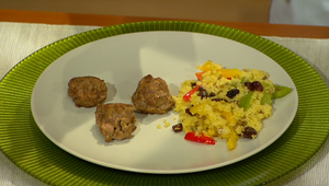 Fašírky s orientálny kuskusom