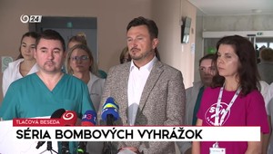 Tlačová beseda: Bombové vyhrážky nemocniciam