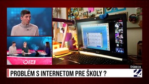 Štúdio 24 o problémoch s internetom na školách