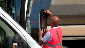 Pri nehode autobusu a trolejbusu sa zranila jedna žena