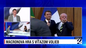 Štúdio 24: Macronova hra s víťazom volieb