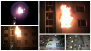 Požiar na sídlisku Sásová: Plamene ohrozovali deti (1,3)