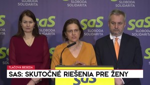 Tlačová beseda strany SAS: Skutočné riešenia pre ženy