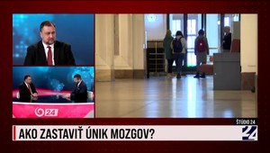 Štúdio 24 o tom, ako sa dá zastaviť únik mozgov zo Slovenska