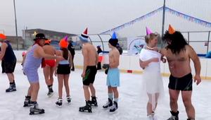 Na korčuliach a v plavkách. ​Pstruhy Slovenského raja sa postarali o zábavu