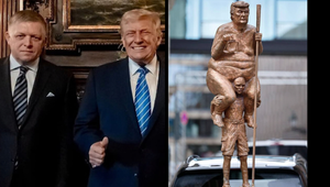 Fico kritizuje satirickú sochu Trumpa v Európskom parlamente. Hovorí o úpadku celej EÚ
