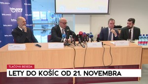 Tlačová beseda: Lety do Košíc od 21. novembra