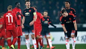 Takto to vyzeralo v šatni Midtjyllandu po výhre nad Manchestrom United