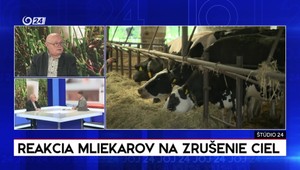 Štúdio 24: Reakcie mliekarov na zrušenie ciel