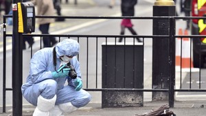 Pri londýnskom parlamente zadržali podozrivého muža s plným batohom zbraní