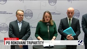 Tlačová beseda po rokovaní tripartity