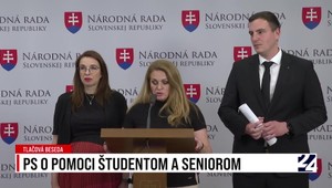 Tlačová beseda strany Progresívne Slovensko o pomoci študentom a seniorom
