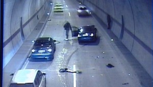 Kuriózna dopravná nehoda v tuneli