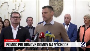 Tlačová beseda Petra Kmeca a Tomáša Tarabu o pomoci pri obnove domov