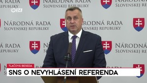 Tlačová beseda SNS k nevyhláseniu referenda
