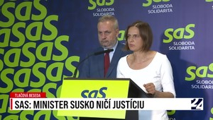 Tlačová beseda strany SaS: Minister Susko ničí justíciu