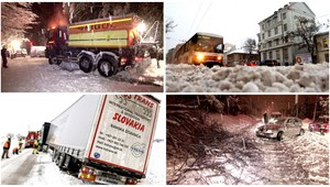 Slovensko po snehovej nádielke. Toto je výsledok