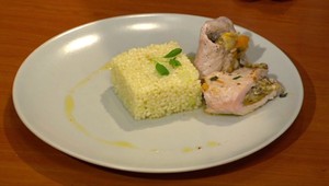 Bravčová panenka s čedarom a hlivou