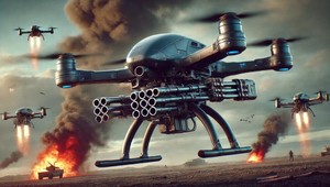 Ukrajina testuje dron so štvorranovou brokovnicou!