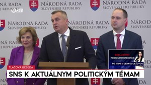 Tlačová beseda strany SNS k aktuálnym politickým témam