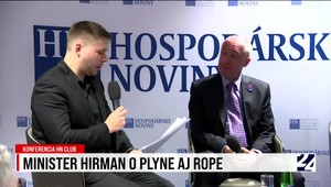 Minister hospodárstva Karel Hirman na konferencii HN club