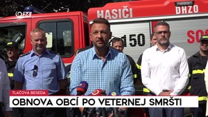 Tlačová beseda ministra Eštoka: Obnova obcí po veternej smršti