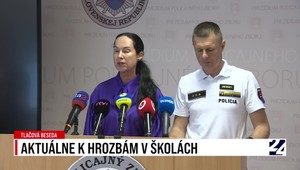 Tlačová beseda štátnej tajomníčky Lucie Kurilovskej k bombám na školách