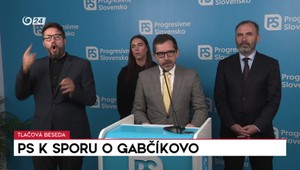 Tlačová beseda strany PS k sporu o Gabčíkovo