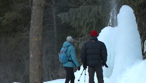 Mimoriadne chladné počasie na Slovensku vytvorilo originálne prírodné útvary