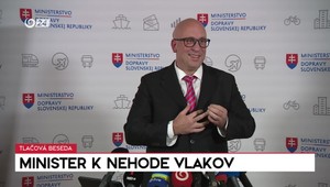 Tlačová beseda ministra dopravy Ráža o nehode vlakov v Pezinku