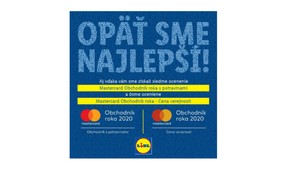 Lidl aj tento rok obhájil ocenenie Mastercard Obchodník roka