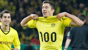 Dortmund do finále pohára, Lewandowski strelil 100.gól za Borussiu