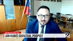 Štúdio 24 o Kubišovom odovzdaní podpisov