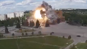 ONLINE: Raketa zasiahla palác kultúry v Charkovskej oblasti