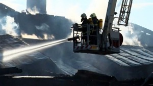 Požiar na výstavisku v Nitre. Horela stredoslovenská koliba