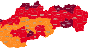 COVID AUTOMAT: Mapa Slovenska už nemá ani jeden okres v zelenej farbe, farba Bratislavy sa nemení