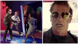 Arnold je pán! Do mesta sa vybral ako Terminátor a vystrelil si z fanúšikov