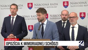 Tlačová beseda opozície k mimoriadnej schôdzi