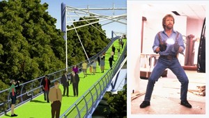 Most Chucka Norrisa je na mape. Protesty nepomohli!