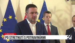Tlačová beseda po rokovaní s potravinármi
